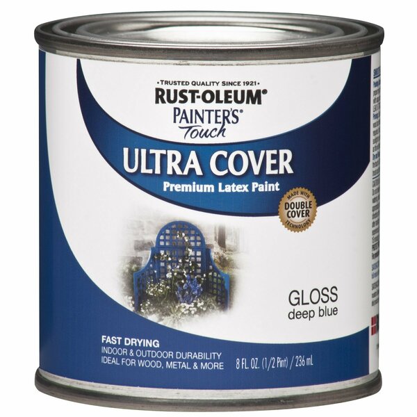 Rust-Oleum Gloss, Deep Blue, Half Pint 224423